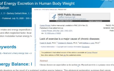 Recent Research – Corona, Calorie Excretion, Exercise & Health